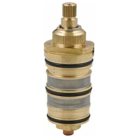Robinet thermostatique de douche en laiton avec cartouche et poigne pour mitigeur de douche-Chrom (1/5)