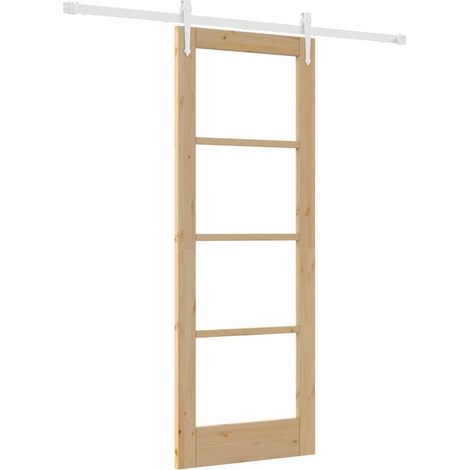 Maison Exclusive - Schiebetür Natur 73,5 x 198,5 cm Massivholz Ki