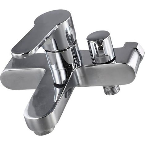 Ensemble de robinet de douche triple en laiton pour salle de bain, eau chaude et froide, robinet de baignoire (1/5)