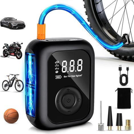 Wireless Car Tyre Inflator, 150PSI Electric Bicycle Pump (1/5)