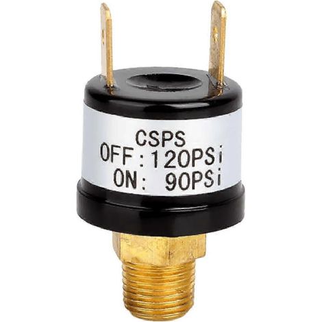 Pressostat d'air 90-120 PSI, montage sur réservoir, filetage NPT 1/4", klaxon pneumatique 12 V pour train (1/4)