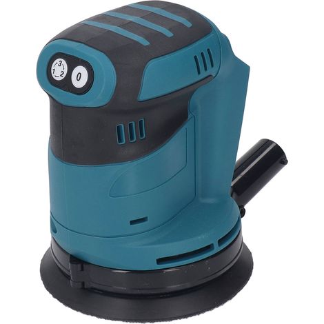 Ponceuse orbitale sans fil 5 pouces avec variateur de vitesse et collecteur de poussière, compatible batterie lithium Makita 18V, ponceuse- lustreuse électrique à paume (livrée sans batterie). (1/5)