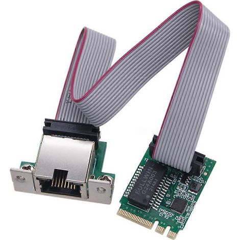 RTL8111E/F Chipsatz A+E Key 1x RJ45 Port M.2 PCI-Express Netzwerkadapterkarte
