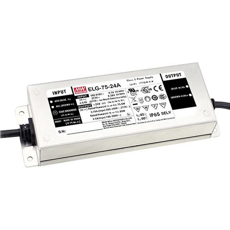 [GEBRAUCHT] B-Ware Mean Well Elg 75 12 Da 3 Y Led Treiber Konstantspannung Konstantstrom 60.0 W 5 A