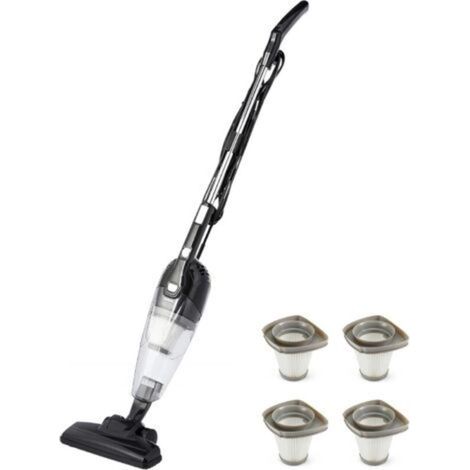 Aspirateur Balai 2-en-1 avec Fil + Filtres HEPA de Rechange (Pack de 4) - Ultra Léger, Moteur ECO, Filtres Lavables (1/4)