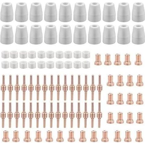 120 Pices PT31 Consommables Plasma Decoupeur Plasma Parkside Cut 30 40 50 Consommables de Dcoupeuse Plasma Accessoire Decoupeur Plasma Electrode Tip Buse (1/5)