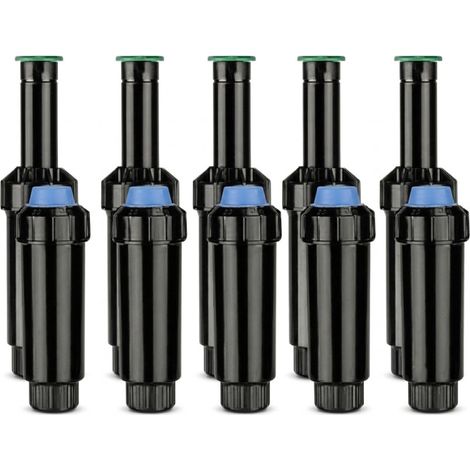 Diffusore per irrigazione KRain da 5 cm con ugello KVF-8 Portata 2,4 m Confezione da 5 irrigatori regolabili da 0º a 360º (1/5)
