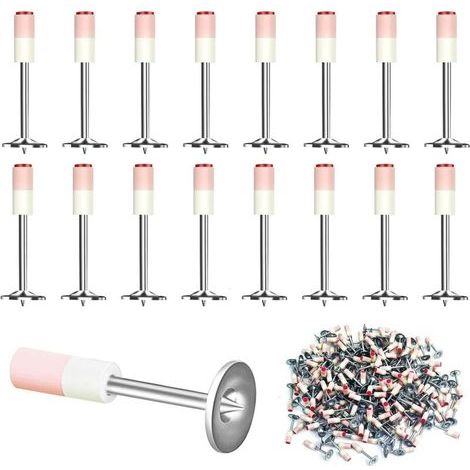 200 Pièces Pistolet à Clou Béton Manuel, Mini Pistolet à Clous, Round Nails for Steel Cloueur Beton, 7.3 mm - L'outil Parfait pour Tous Vos Projets de Fixation (1/5)
