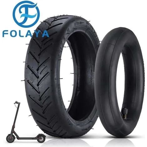 FOLAYA 8 1/2 Chambre à air et Pneu Extérieur, Extérieur de Roue de Pneu de 8,5 Pouces pour Scooter Électrique Xiaomi Mijia M365-Ywey (1/4)