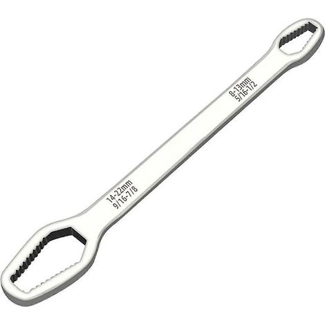 Clé à molette double de 8 à 22 mm pour vis et écrous en acier - Outil universel à main (1/5)