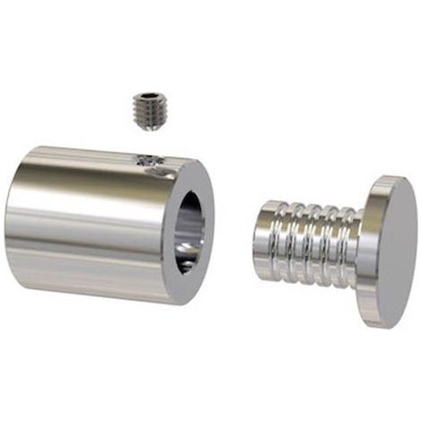 Entretoise percée en Inox poli Ø 13 mm projection 15 mm (1/5)