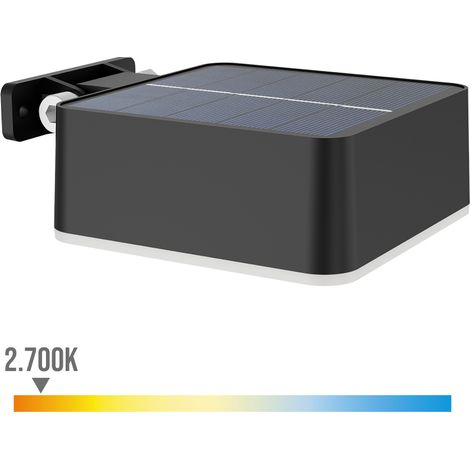 Aplique solar 2700K 1,5W IP44 negro PHILIPS