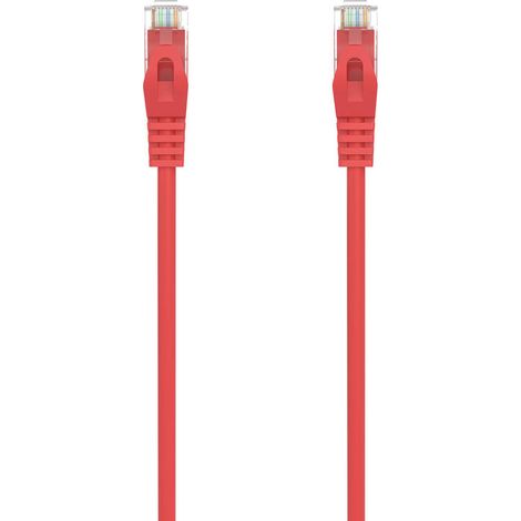 Cable RJ45 Categoría 6 UTP Rígido Aisens 1 m Rojo (1/4)