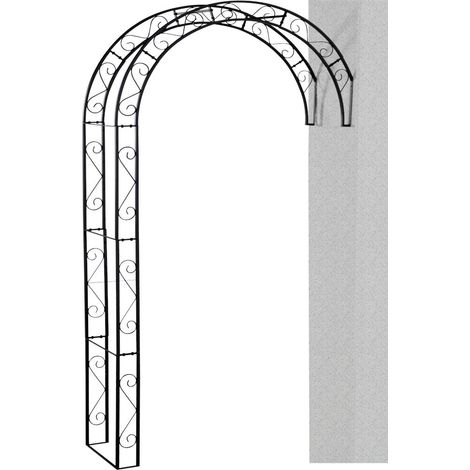 Rosenbogen Cambridge, Metall schwarz Maße: 130 x 35 x 245 cm (1/2)
