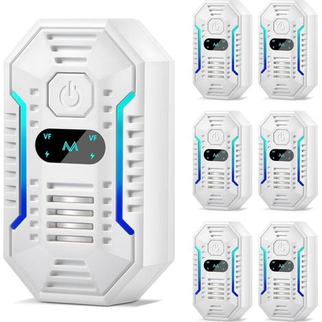 Repelentes ultrasónicos para interiores (paquete de 6) — Modelo enchufable para el control de plagas, seguro para la familia y las mascotas.