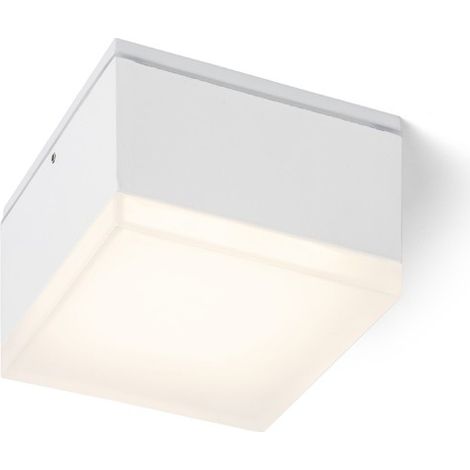 Lampada plafoniera ORIN SQ da soffitto bianco acrilico satinato 230V LED 10W IP54  3000K
