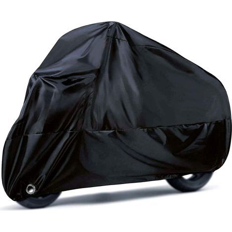 Housse de Moto, 190T Housses de Moto étanches avec Trous de Verrouillage, Housses de Protection Anti-Poussière UV pour L'intérieur et L'extérieur avec , 245 X 105 X 125 cm (1/5)