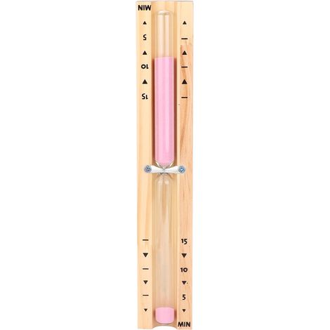 Sablier en bois avec minuteur de 15 minutes pour sauna (1/4)