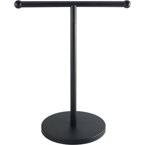 Porte Rouleau Essuie Tout, Hauteur 39.5 CM, Porte Sopalin sur Pied en Acier Inoxydable, Accessoires de Salle de Bain/Cuisine, Installation Facile et Pratique, Noir (1/5)