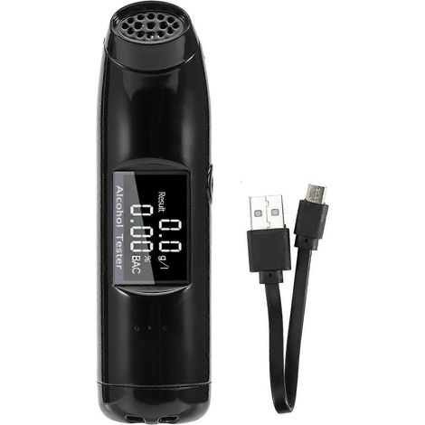 Testeur et détecteur d'alcoolémie portable rechargeable sans contact pour une conduite en toute sécurité, idéal pour différentes marques (1/5)