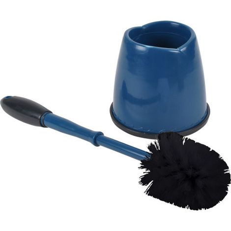 Brosse WC "Bicolore" Anthracite & Bleu Paon