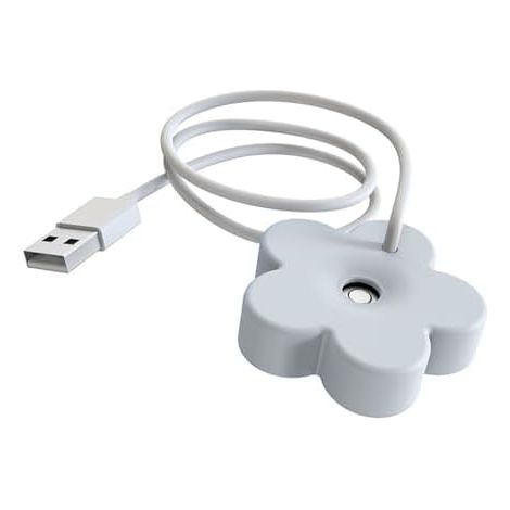 Mini Humidificateur USB, Atomiseur Ultrasonique Portable, Minuterie de 8 Heures pour Chambres et Bureaux (WHITE) (1/5)