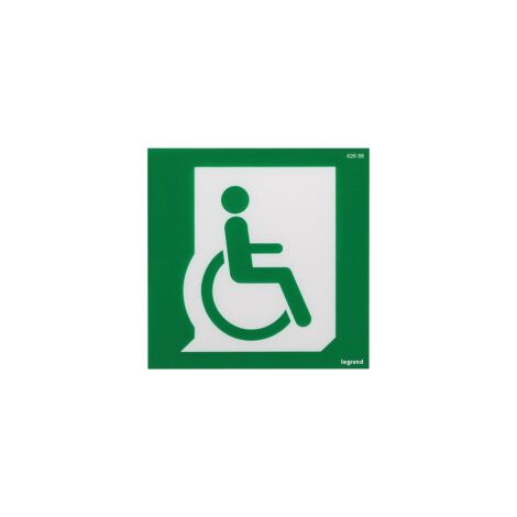 Étiquette de signalisation d'évacuation pour personnes à mobilité réduite - 062688 - Legrand