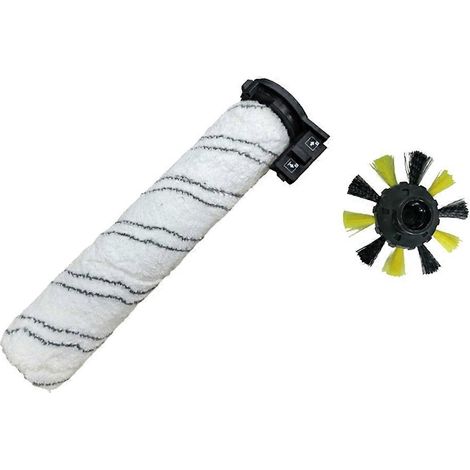Brosse rotative avec brosse latérale de rechange pour aspirateur Karcher FCV4, pièces détachées pour parquet et sols durs E (1/5)