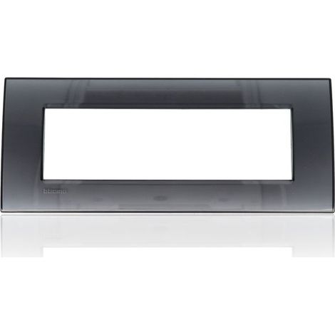 Bticino livinglight placca 7 moduli colore fumo di londra lna4807kf