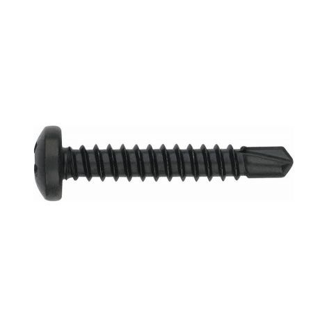 (3,5X9,5) TORNILLO AUTOTALADRANTE DE CABEZA ALOMADA Y HUELLA PH CINCADO NEGRO. HUELLA PH(100U) - INDEX
