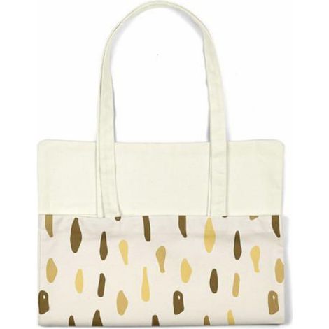 Sac shopping - Bonamaison TRGCTB104394 - Coton - Blanc - 34 x 40 cm (1/4)