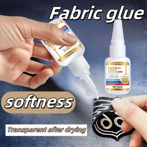 KineShineX Textilkleber, wasserabweisend und waschbar, zum Verkleben von Logos, Drucken, Kleidungsetiketten und Löchern. (1/5)