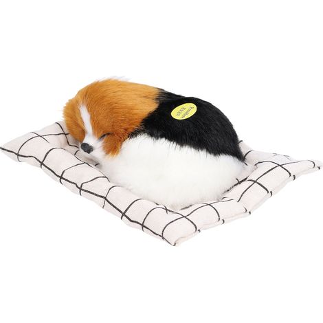 Chien Jouet Son Dodo Coussin en Tissu Similicuir Peluche Petit Chien Décoratif (1/5)
