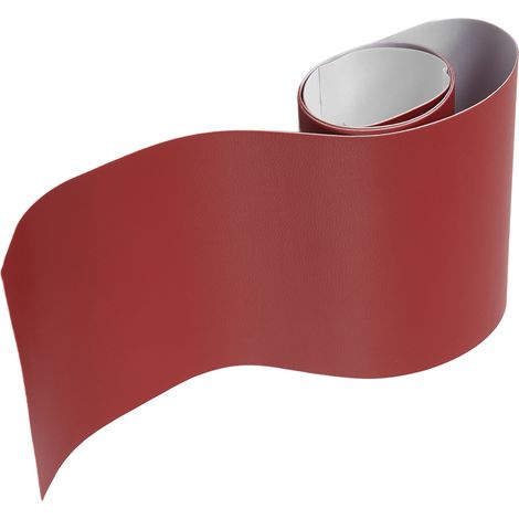 Kit de réparation pour cuir auto-adhésif rouge foncé, 20 cm de large et 135 cm de long, pour la réparation de canapés.