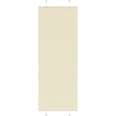 Plissee Creme 80x200 cm Stoffbreite 79,4 cm Polyester