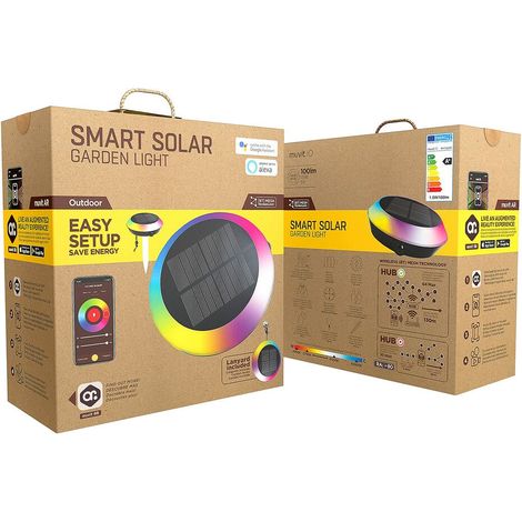 Lampada ad energia solare Muvit MIOSGL001 G 1,5 W Bianco Multicolore E27 IP65 RGB (2700 K) (6500 K) (1/5)