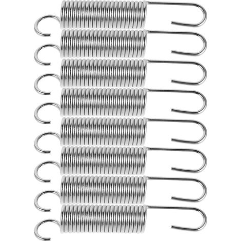 Ersatzfedern für Gartenscheren, silberfarbener Stahl, 8-teiliges Set, Zubehör für Gartenscheren, für Gartenarbeiten (1/5)