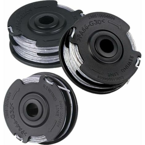 Set of 3 spools for Bosch Art 24 27 30 30-36 Li 18 M 1.65mm brush cutter