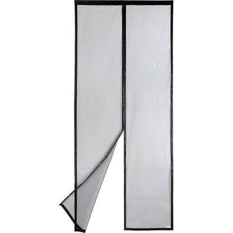 Moustiquaire magnétique pour porte (90x210, noire) (1/5)