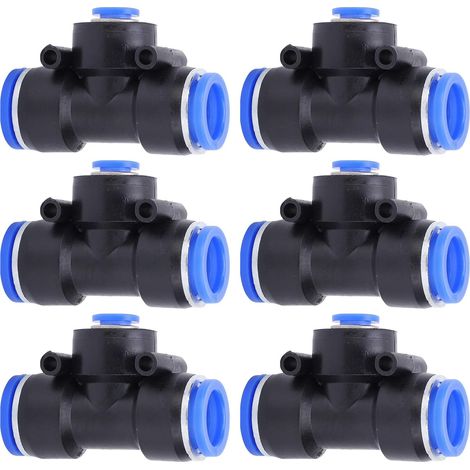 3-Way Quick Connect T-Shaped Air Hose Fitting, Pack (1/5)