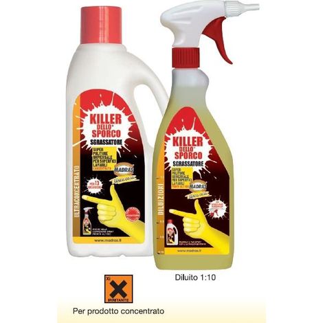 Madras Killer Dello Sporco Sgrassatore Universale Superpulitore concentrato 1lt (1/3)