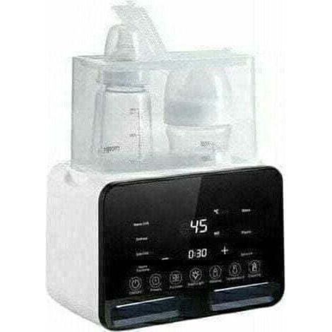 7-in-1 bottle warmer, sterilizer and milk warmer, rapid defroster with night light and large LCD screen (black) (1/4)