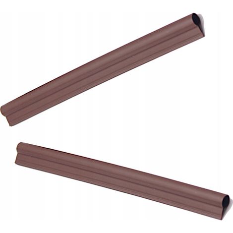 KADAX Clips aus Kunststoff für Zaunfolie, Braun, 2 Stück
