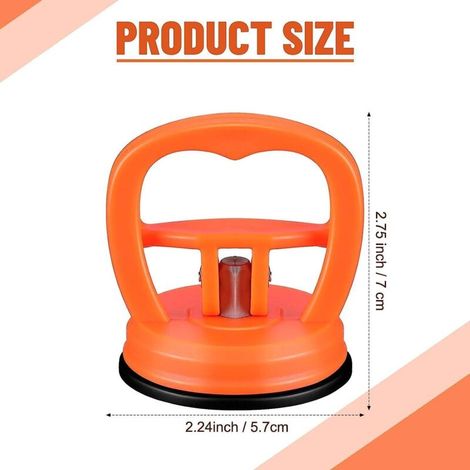 Extracteur de bosses de voiture, puissant kit de levage de débosselage de voiture, ventouse de voiture et kit de réparation de bosses sans peinture pour carrosserie de voiture (lot de 2)