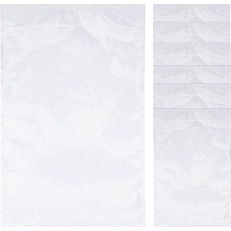 100 pochettes adhésives transparentes pour étiquettes d'expédition (liste de colisage)-18X12CM-White (1/3)
