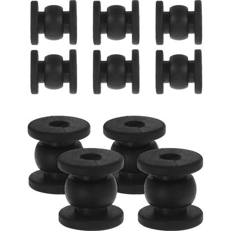 Amortisseurs de Vibrations en Silicone pour Drone, 10 Pièces, Noir Contrôleurs de Vol et Montages de Cardan, Isolation des Chocs, Stabilité en Vol, Usage Photo Aérienne (1/5)
