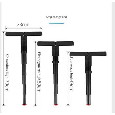 Tabouret Télescopique - Hauteur Réglable 17 À 70 Cm - Pour Pêche Randonnée Camping - 1 Pièce (1/4)