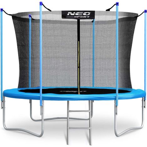 Cama elástica de jardín de 312 cm con red interior y escalera Neo-Sport (1/5)