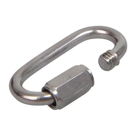 Maillon rapide A4 inox 4mm (1/3)
