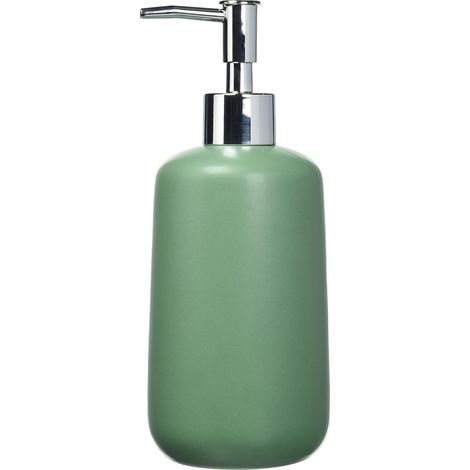 Distributeur de Savon Olinda - Vert - Accessoire de Salle de Bain - 0,5 l 70200400 8 x 20 x 7,7 cm (1/5)